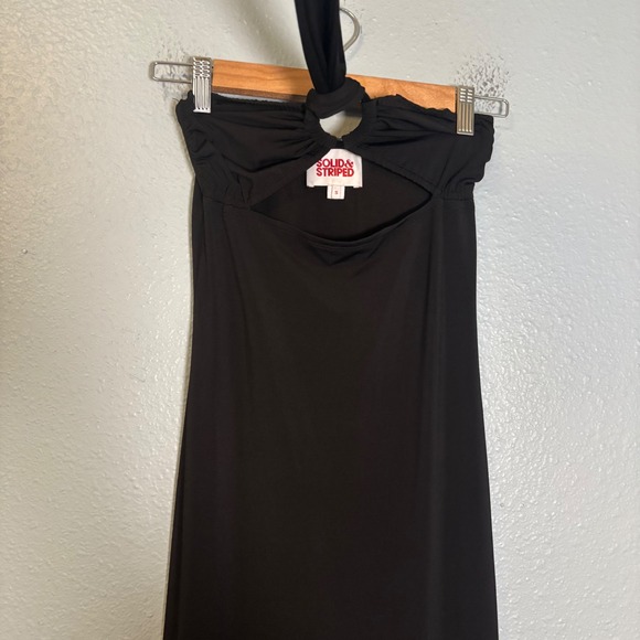 Solid & Striped‎ Tati Cut Out Halter Midi Dress Size Small - Picture 6 of 11